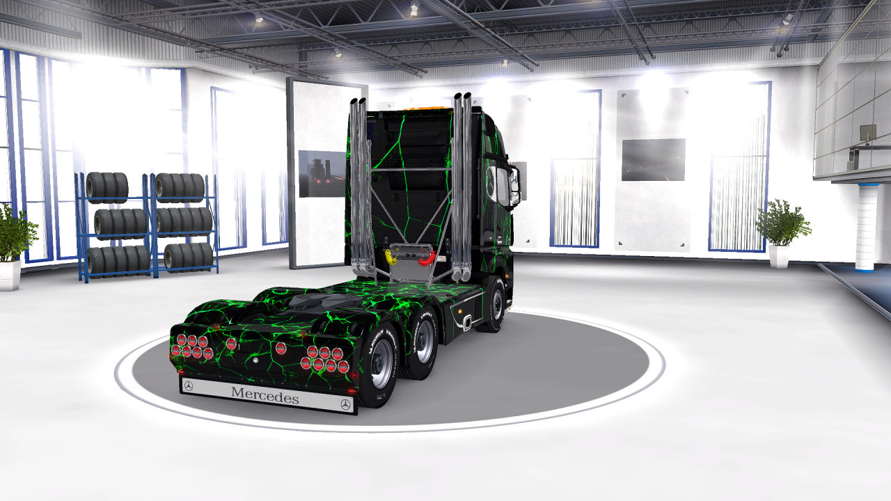 Green _ Spectre skin for Mercedes Actros 2014 Cabin A
